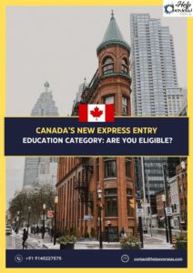 Canada Express Entry Education Category – Diverse group of teachers in a classroom with a subtle Canadian flag in the background, highlighting immigration opportunities for educators.